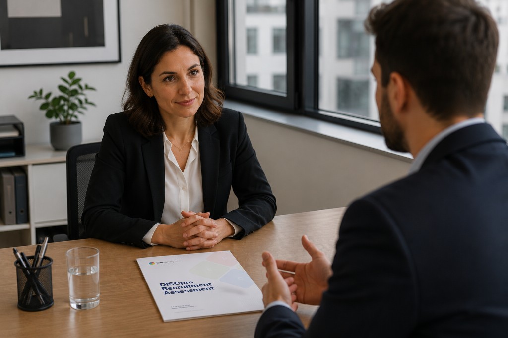 T8® Recruitment report presented in an interview